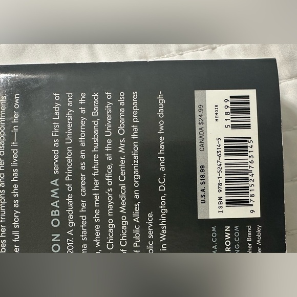 Becoming by MICHELLE OBAMA White and Black Coffee Table Book Accents - Picture 6 of 7